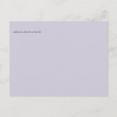 Wisteria Paars Wedding Save Dates Briefkaart (Achterkant)