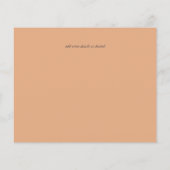 Wisteria Peach Weddenschap Save Dates BUDGET (Achterkant)