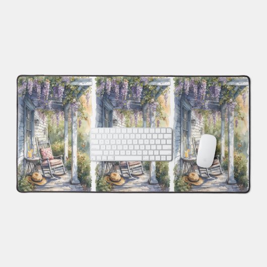 Wisteria Porch schommelstoel scene Bureaumat (Keyboard & Muis)