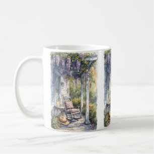 Wisteria Porch schommelstoel scene Koffiemok