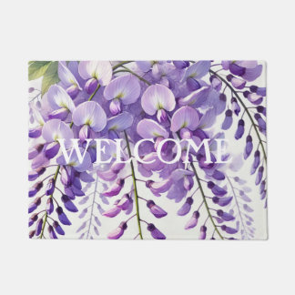 Wisteria Purple Flowers Bloemen Natuur Deurmat