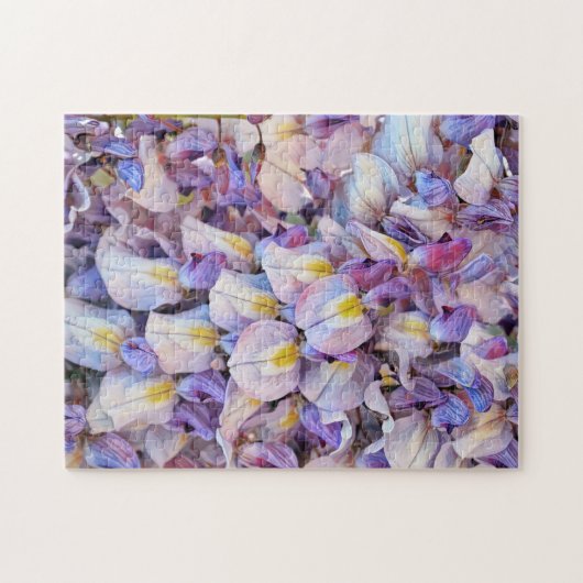 Wisteria Purple Flowers close up Art Puzzle Legpuzzel (Horizontaal)