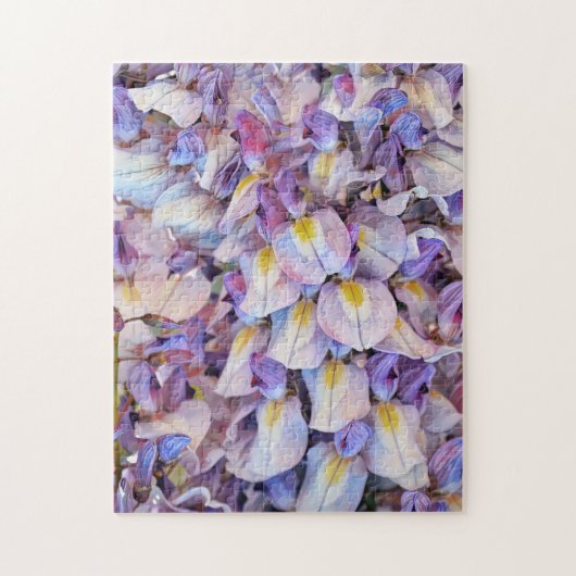 Wisteria Purple Flowers close up Art Puzzle Legpuzzel (Verticaal)