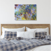 Wisteria (rechterhelft) van Claude Monet Canvas Afdruk (Insitu (Slaapkamer))