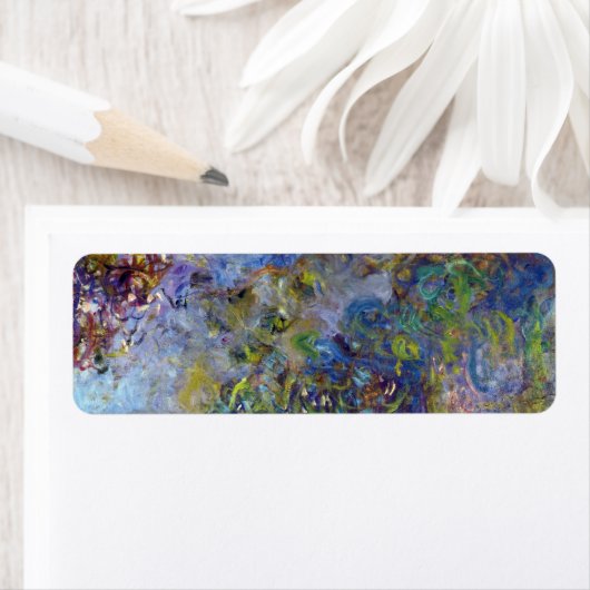 Wisteria (rechterhelft) van Claude Monet Etiket (Insitu)