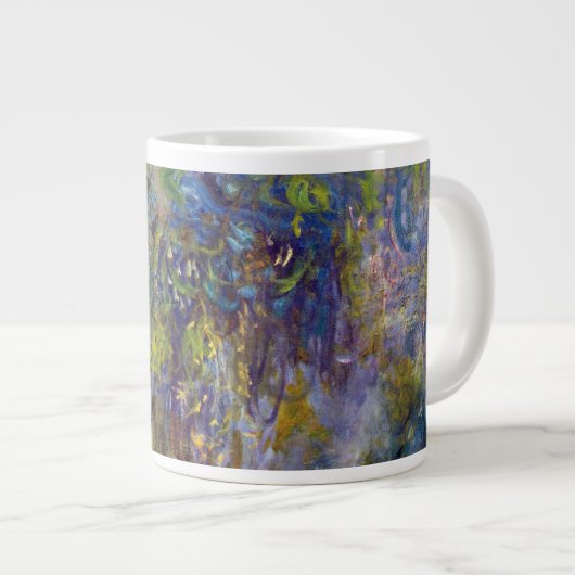 Wisteria (rechterhelft) van Claude Monet Extra Grote Mok (Voorkant rechts)