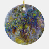 Wisteria (rechterhelft) van Claude Monet Keramisch Ornament (Achterkant)