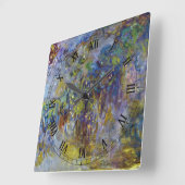 Wisteria (rechterhelft) van Claude Monet Vierkante Klok (Hoek)