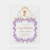 Wisteria Regal Fleurie Baby Shower  (Recto)