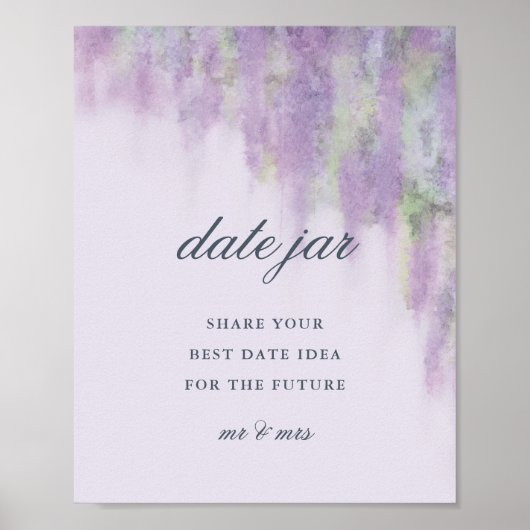 Wisteria rêve date pot poster (Devant)