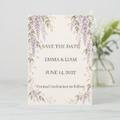 Wisteria Save the Date (Debout devant)