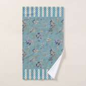 Wisteria Tossed Flowers Bath Towel Set Bad Handdoek (Handdoek)