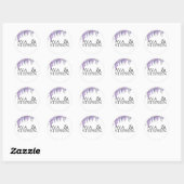 Wisteria Tree Bruiloft Ronde Sticker (Vel)