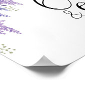 Wisteria tree Wedding Cards en Gifts Poster (Hoek)