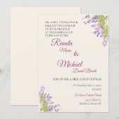 Wisteria Trouw Uitnodiging (Voorkant / Achterkant)