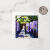 Wisteria-tunnel Notitiekaartje (Voorkant / Achterkant in situ)