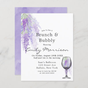 Wisteria Vin Brunch & Bubbly Invitation