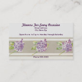 Wisteria Visitekaartje (Achterkant)