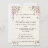 Wisteria Wedding Invitation (Devant)