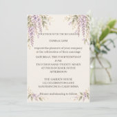 Wisteria Wedding Invitation (Debout devant)