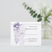 Wisteria Wedding / Reactie RSVP Kaartje (Staand voorkant)