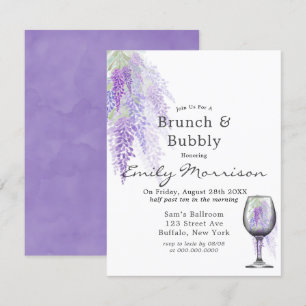 Wisteria Wijnglas Brunch & Bruisende Uitnodiging
