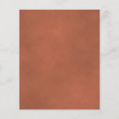 Wistful Leaves Terracotta BUDGET Wedding Invite (Achterkant)