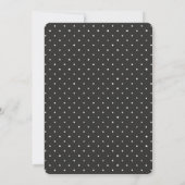 Wit 2026 diploma met polka stippenpatroon kaart (Achterkant)