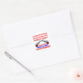 Wit 2e amendement begrijpt het niet ronde sticker (Envelop)