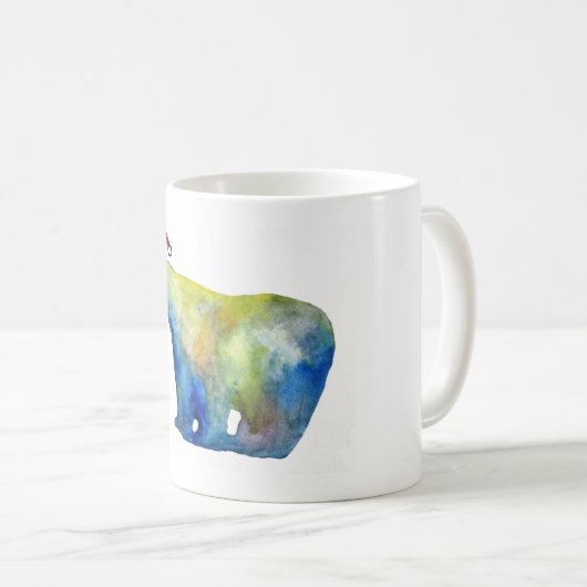 Wit 325 ml Classic Wit Mok Santa Beer (Voorkant rechts)