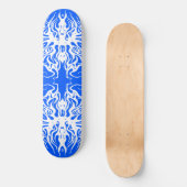 Wit Abstract Gebroken Hart Stamoud Design Skateboard (Voorkant)