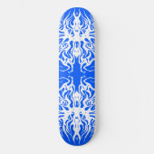 Wit Abstract Gebroken Hart Stamoud Design Skateboard (Voorkant)