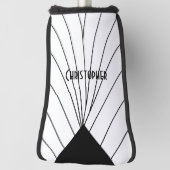 Wit Art Deco Design Golfheadcover (Draai 90)
