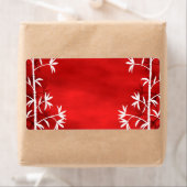 Wit bamboe rood etiket (Insitu)