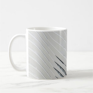 Wit betonbouwmuur koffiemok