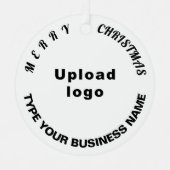 Wit-beursversiering voor kerstmis metalen ornament (Voorkant)