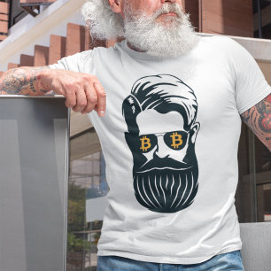  Wit Bitcoin Mannen T-shirt