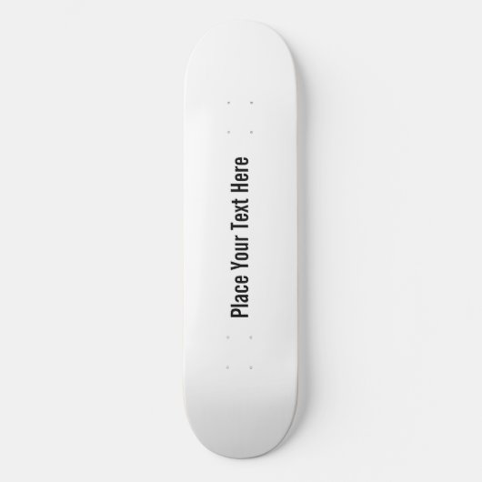 Wit blanco aanpassen skateboard (Voorkant)