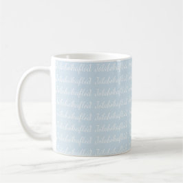 Wit Blauw Jólabókaflóð Kerstboek Overstroming Koffiemok