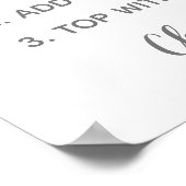 Wit bloem botanisch bruidsdouche Mimosa bord Poster (Hoek)