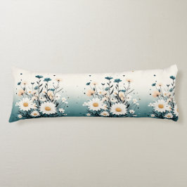 Wit Bloemblauw Lichaamskussen