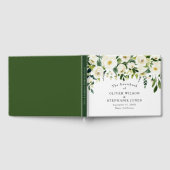 Wit Bloemen Elegant Wedding Gastenboek (Volledig)