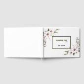 Wit bloemengastenboek gastenboek (Volledig)