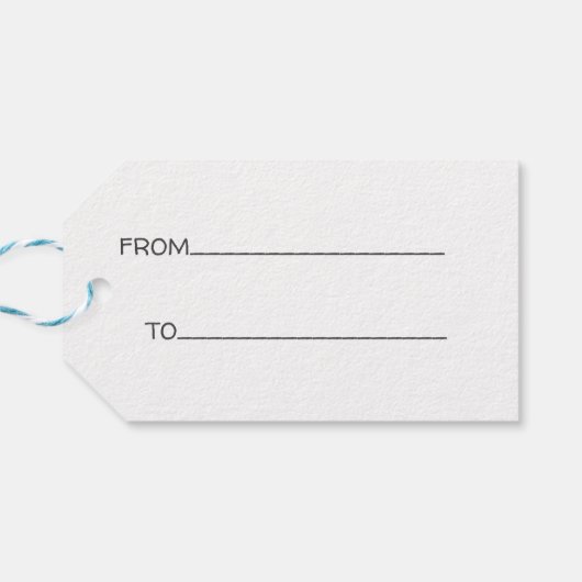 Wit bloemenkransteken van de doop in waterverf cadeaulabel (Achterkant Horizontaal)