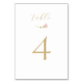 Wit | Bloemige wilde bloem bruiloft Kaart (Achterkant)