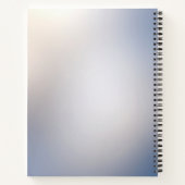 Wit bloemmotief schrift notitieboek (Achterkant)