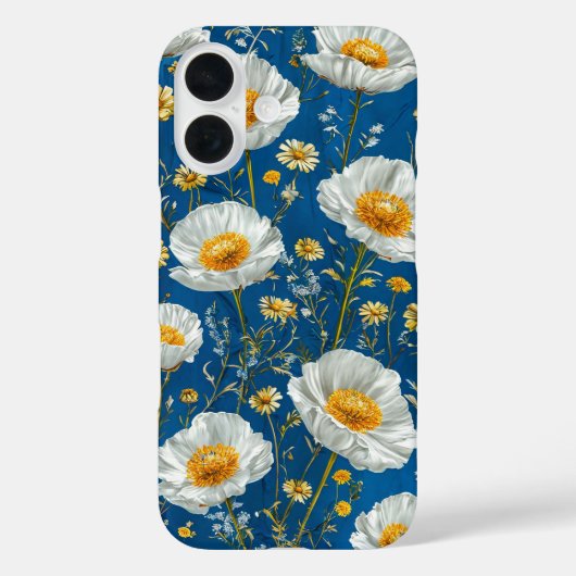 ✨ Wit Bloesem Lucht Patroon 🌿 Elegante Bloemen Case-Mate iPhone Case (Achterkant)