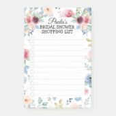 Wit Blush Blue Rozen Vrijgezellenfeest boodschappe Post-it® Notes (Voorkant)