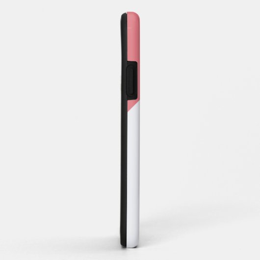 wit & blush roze Stijlvol Monogrammed Case-Mate iPhone Case (Achterkant/rechts)