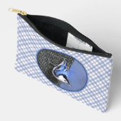 Wit-borstNuthatch schilderij Originele vogel kunst Etui (Open)